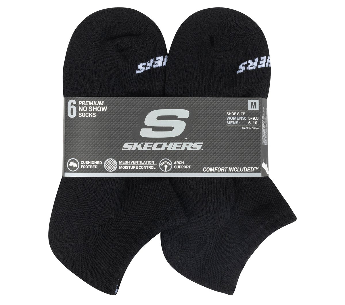 Skechers 6 Pack Core Low Cut Medium Socks