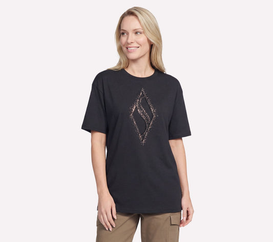 Skechers Gold Splatter Diamond Short Sleeve Tee