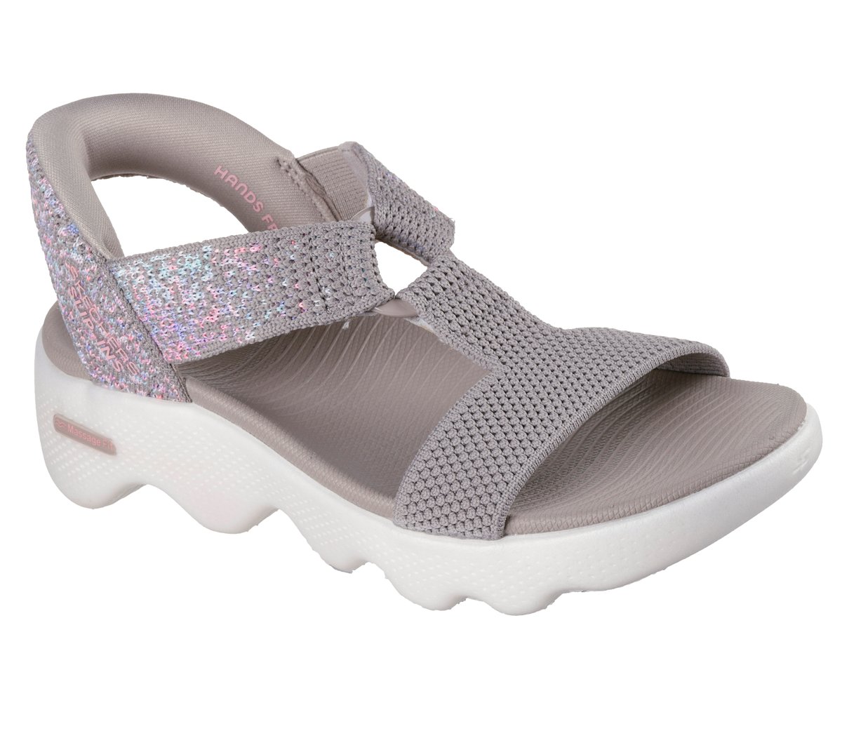 Skechers Skechers Slip-ins: GO WALK Massage Fit Sandal - Confetti Sky